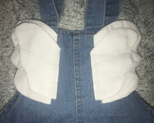 Load image into Gallery viewer, Toddler Girl Wings Denim Overalls
