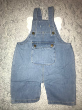 Load image into Gallery viewer, Toddler Girl Wings Denim Overalls
