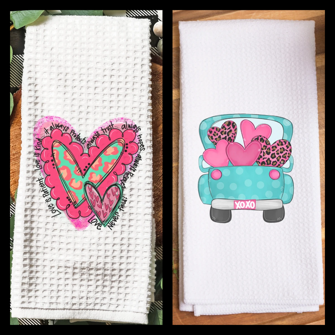WAFFLE KITCHEN TOWELS