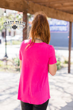 Load image into Gallery viewer, MIDNIGHT LEOPARD POCKET TOP {PINK}

