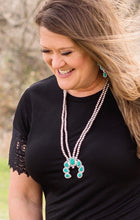 Load image into Gallery viewer, DOUBLE TAKE NECKLACE ** TURQ
