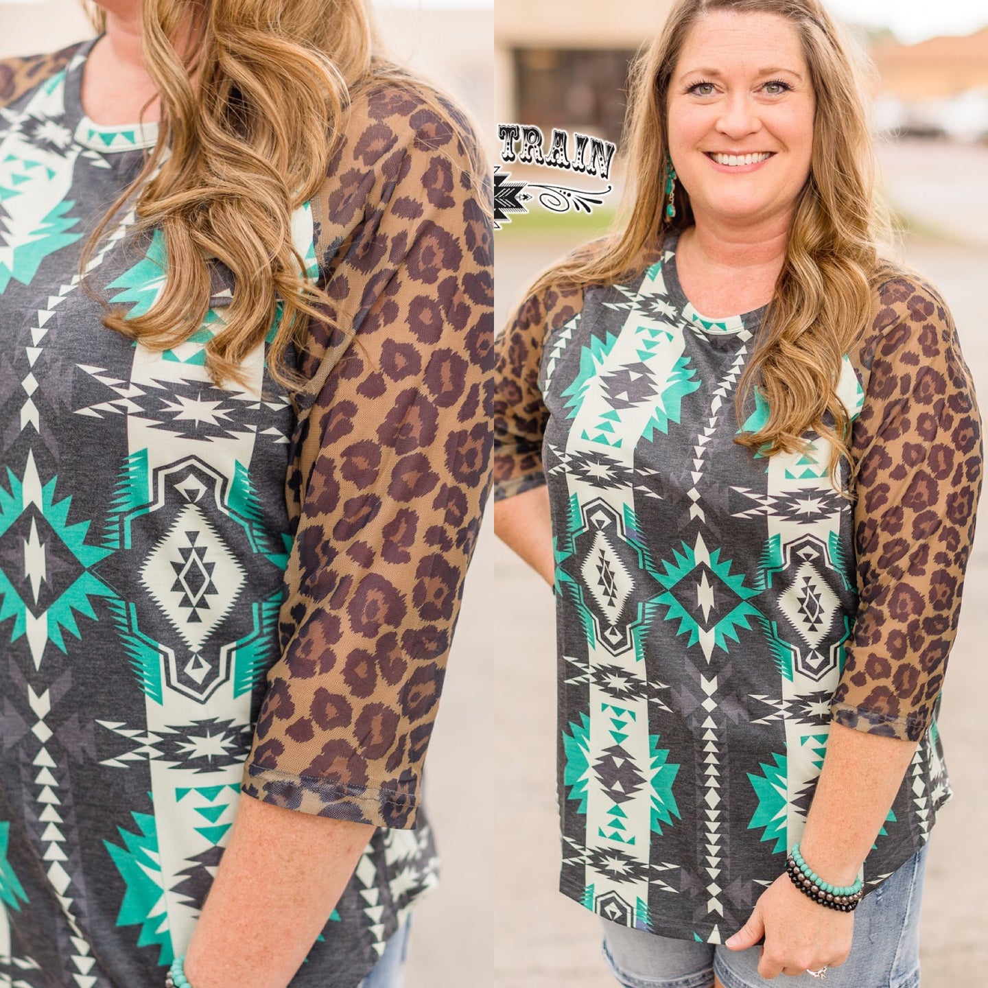 GIDDY WILD MESH RAGLAN