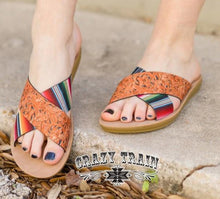 Load image into Gallery viewer, BEACH PLEASE SANDALS {{SERAPE}}
