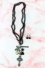 Load image into Gallery viewer, CROSS NECKLACE &amp; EARRING SET

