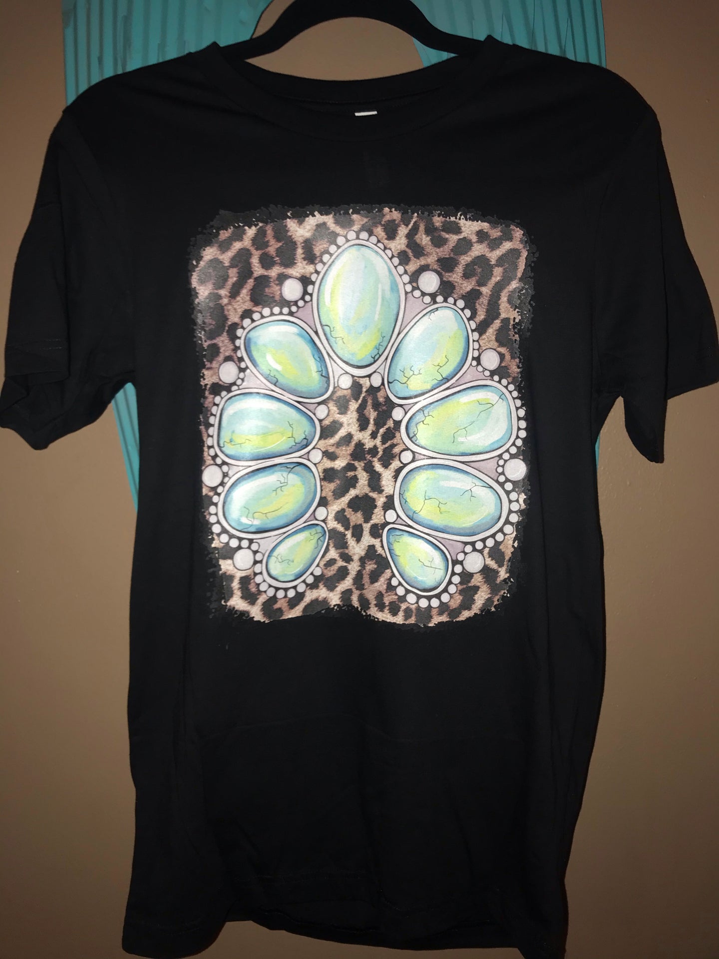 Leopard Turquoise Stone Tee
