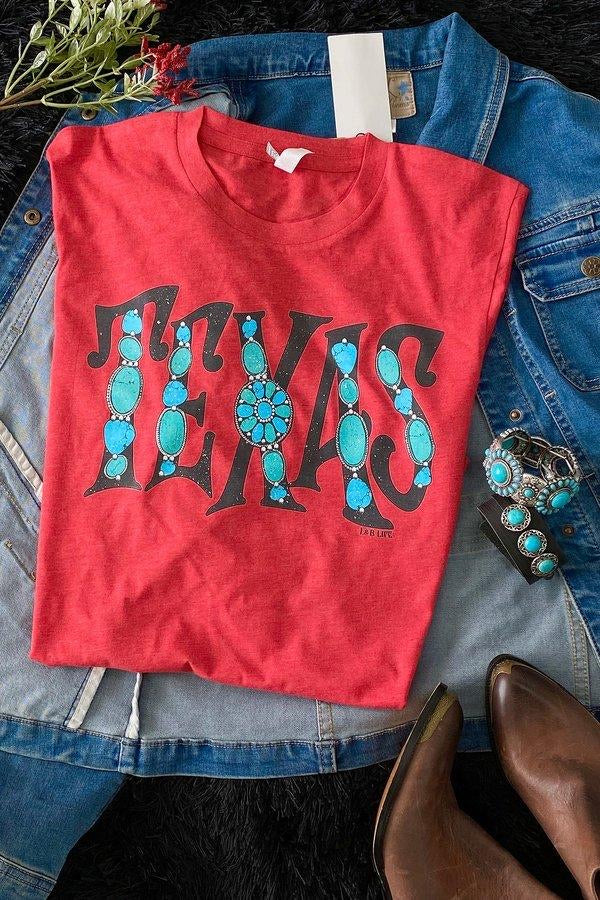 TURQUOISE TEXAS SHIRT