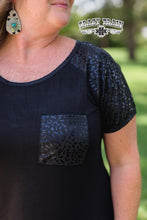 Load image into Gallery viewer, MIDNIGHT LEOPARD TEE
