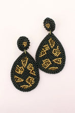 Load image into Gallery viewer, Leopard Bead Teardrop Earrings {In 2 Colors}
