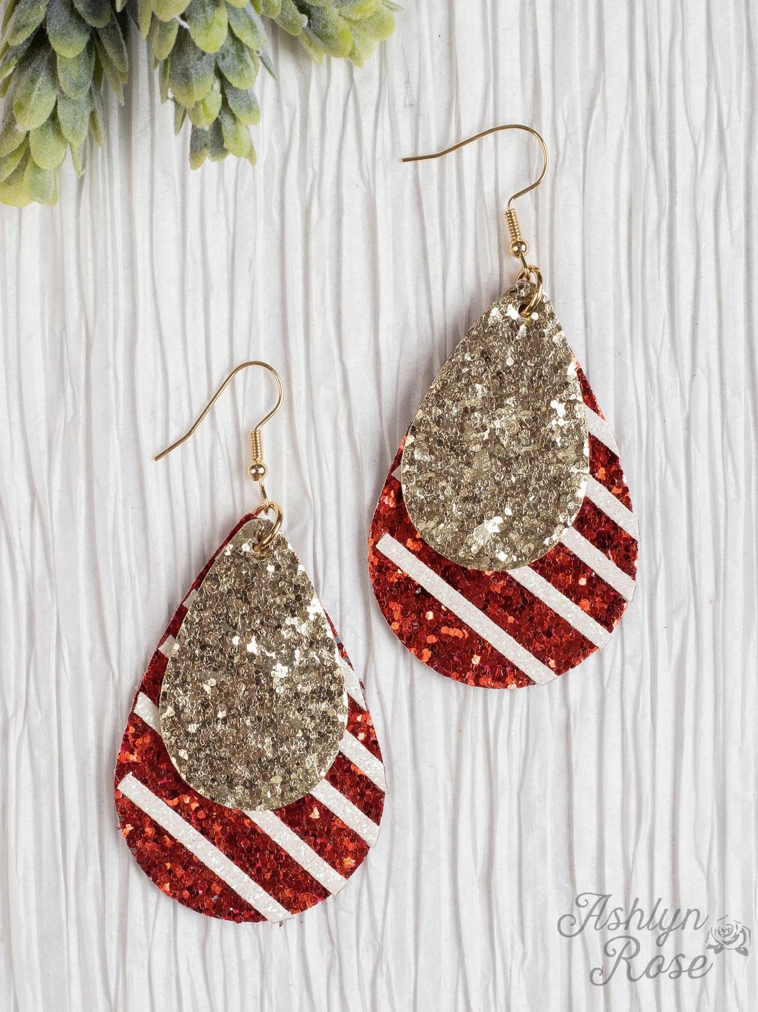SPARKLE TEAR DROP EARRINGS