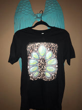 Load image into Gallery viewer, Leopard Turquoise Stone Tee
